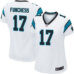 Cheap Devin Funchess Panthers Women Jersey From China White Game #17
