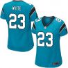 Cheap Melvin White Panthers Women Jersey From China Blue Game #23
