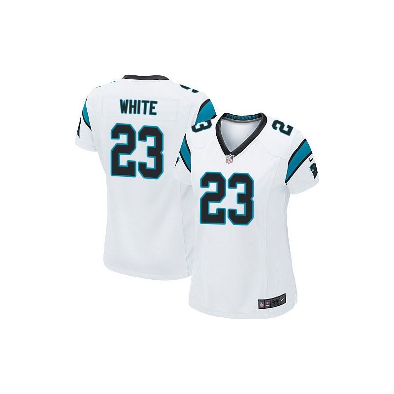 Cheap Melvin White Panthers Women Jersey From China White Game #23