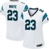 Cheap Melvin White Panthers Women Jersey From China White Game #23