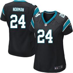Cheap Josh Norman Panthers Women Jersey From China Black Game #24