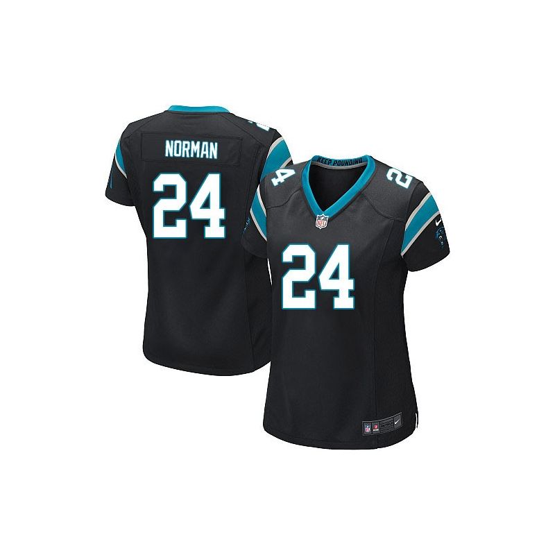 Cheap Josh Norman Panthers Women Jersey From China Black Game #24