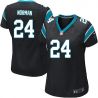 Cheap Josh Norman Panthers Women Jersey From China Black Game #24