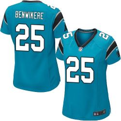 Cheap Bene Benwikere Panthers Women Jersey From China Blue Game #25