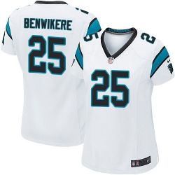 Cheap Bene Benwikere Panthers Women Jersey From China White Game #25