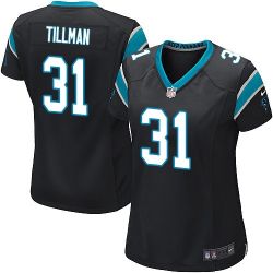 Cheap Charles Tillman Panthers Women Jersey From China Black Game #31
