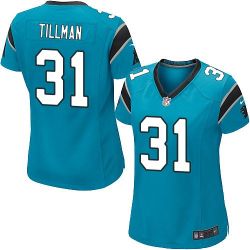 Cheap Charles Tillman Panthers Women Jersey From China Blue Game #31