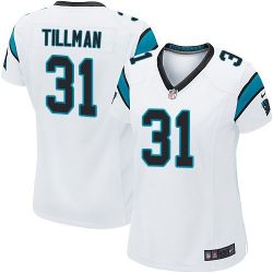 Cheap Charles Tillman Panthers Women Jersey From China White Game #31