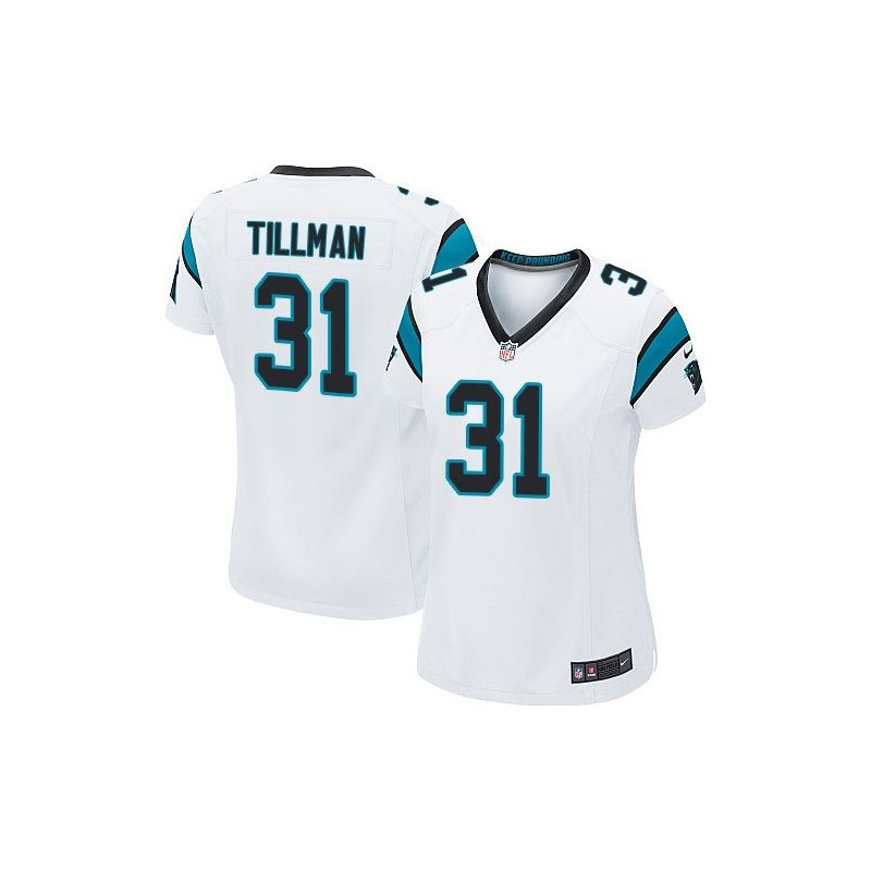Cheap Charles Tillman Panthers Women Jersey From China White Game #31