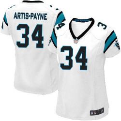 Cheap Cameron Artis-Payne Panthers Women Jersey From China White Game #34