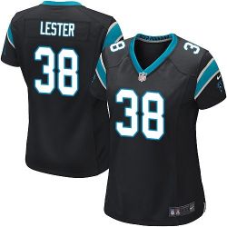 Cheap Robert Lester Panthers Women Jersey From China Black Game #38