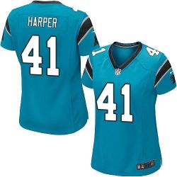 Cheap Roman Harper Panthers Women Jersey From China Blue Game #41