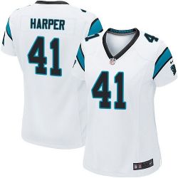 Cheap Roman Harper Panthers Women Jersey From China White Game #41
