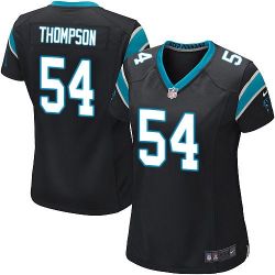 Cheap Shaq Thompson Panthers Women Jersey From China Black Game #54