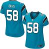 Cheap Thomas Davis Sr Panthers Women Jersey From China Blue Game #58