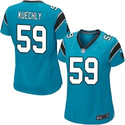 Cheap Luke Kuechly Panthers Women Jersey From China Blue Game #59