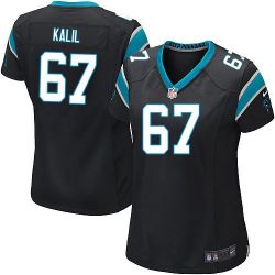 Cheap Ryan Kalil Panthers Women Jersey From China Black Game #67
