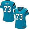 Cheap Michael Oher Panthers Women Jersey From China Blue Game #73
