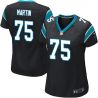 Cheap Jonathan Martin Panthers Women Jersey From China Black Game #75