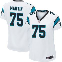 Cheap Jonathan Martin Panthers Women Jersey From China White Game #75