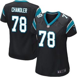 Cheap Nate Chandler Panthers Women Jersey From China Black Game #78