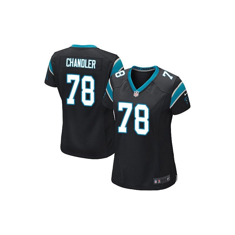 Cheap Nate Chandler Panthers Women Jersey From China Black Game #78