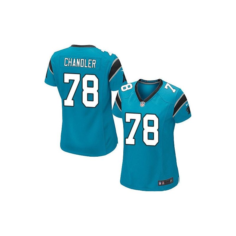 Cheap Nate Chandler Panthers Women Jersey From China Blue Game #78