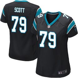 Cheap Chris Scott Panthers Women Jersey From China Black Game #79