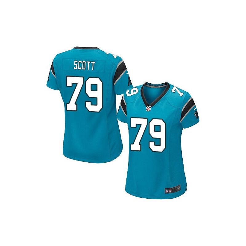 Cheap Chris Scott Panthers Women Jersey From China Blue Game #79