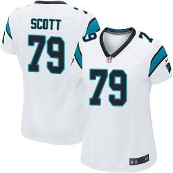 Cheap Chris Scott Panthers Women Jersey From China White Game #79