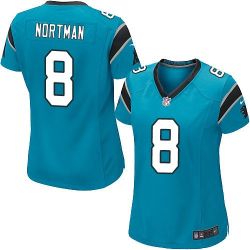 Cheap Brad Nortman Panthers Women Jersey From China Blue Game #8