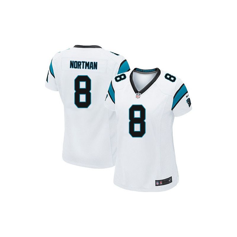 Cheap Brad Nortman Panthers Women Jersey From China White Game #8