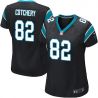Cheap Jerricho Cotchery Panthers Women Jersey From China Black Game #82