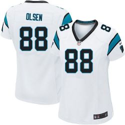 Cheap Greg Olsen Panthers Women Jersey From China White Game #88