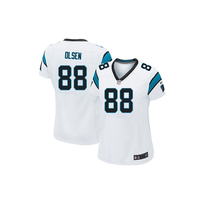 Cheap Greg Olsen Panthers Women Jersey From China White Game #88