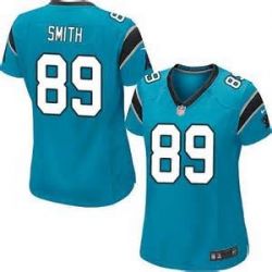 Cheap Steve Smith Panthers Women Jersey From China Blue Game #89