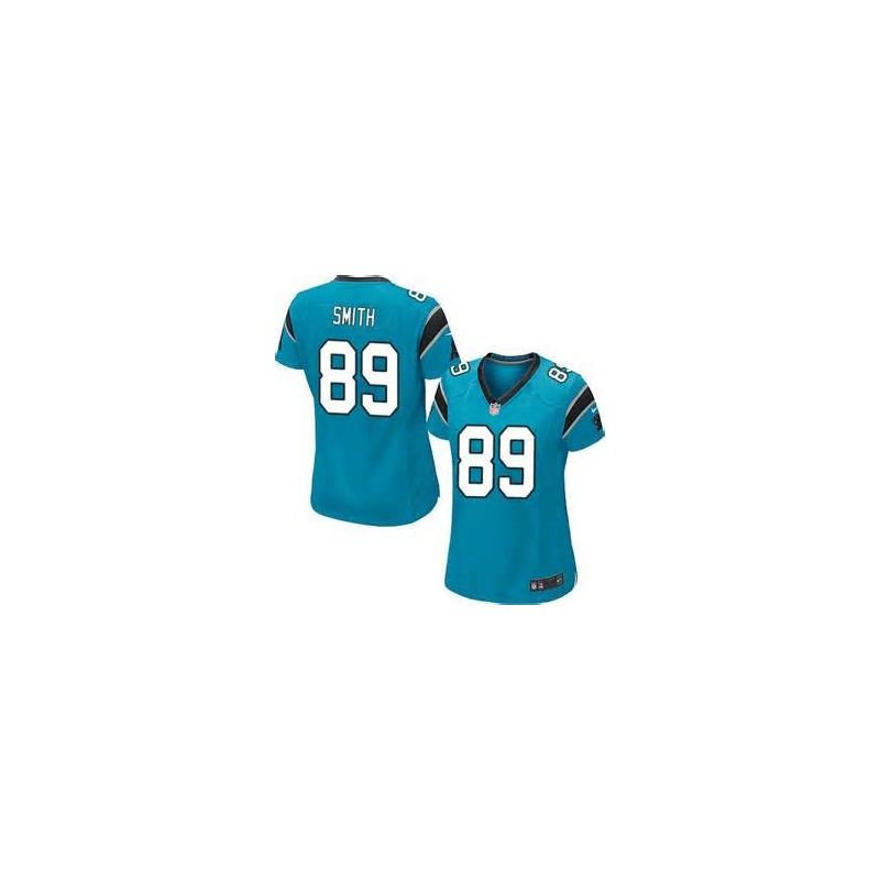 Cheap Steve Smith Panthers Women Jersey From China Blue Game #89