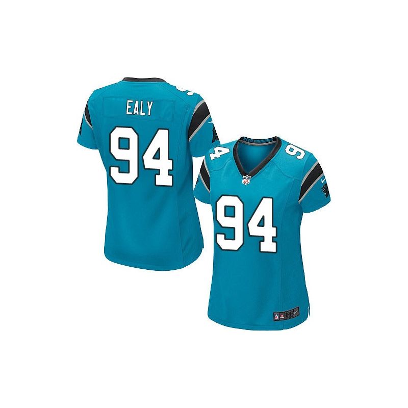 Cheap Kony Ealy Panthers Women Jersey From China Blue Game #94