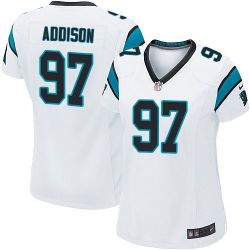Cheap Mario Addison Panthers Women Jersey From China White Game #97