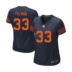 Cheap Charles Tillman Bears Women Jersey From China Blue-Orange-Number Game #33