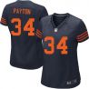 Cheap Walter Payton Bears Women Jersey From China Blue-Orange-Number Game #34