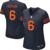 Cheap Jay Cutler Bears Women Jersey From China Blue-Orange-Number Game #6