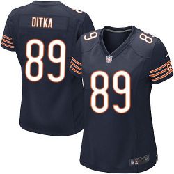 Cheap Mike Ditka Bears Women Jersey From China Blue Game #89