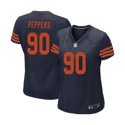 Cheap Julius Peppers Bears Women Jersey From China Blue-Orange-Number Game #90