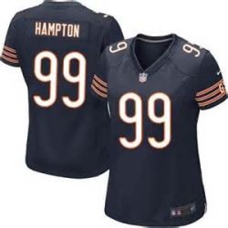 Cheap Dan Hampton Bears Women Jersey From China Blue Game #99