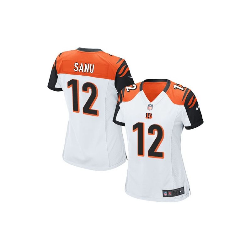 Cheap Mohamed Sanu Bengals Women Jersey From China White Game #12