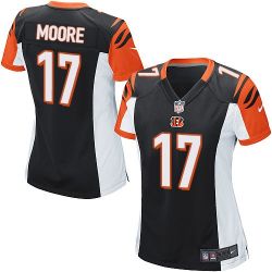 Cheap Denarius Moore Bengals Women Jersey From China Black Game #17