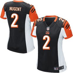 Cheap Mike Nugent Bengals Women Jersey From China Black Game #2