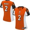 Cheap Mike Nugent Bengals Women Jersey From China Orange Game #2