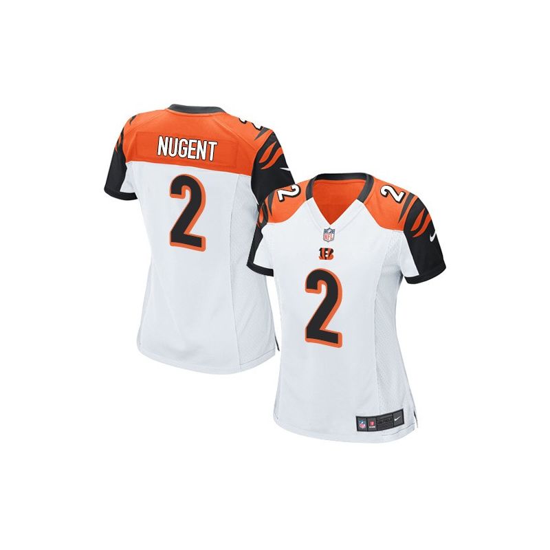 Cheap Mike Nugent Bengals Women Jersey From China White Game #2